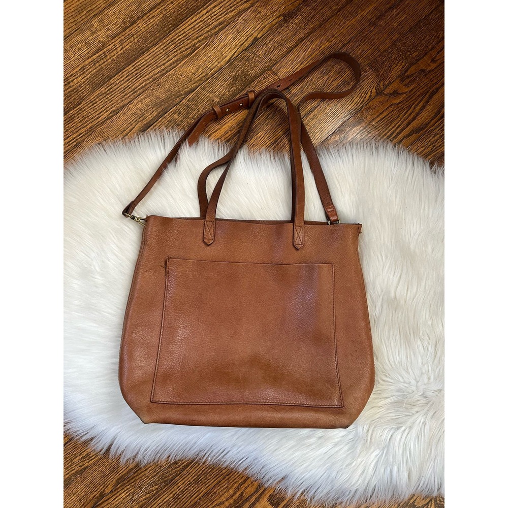 Madewell Brown Leather Tote Bag